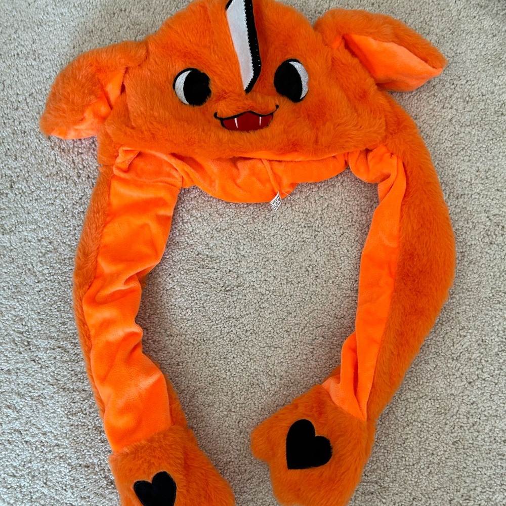 pochita chainsaw man anime flappy moving ears hat - Picture 4 of 5